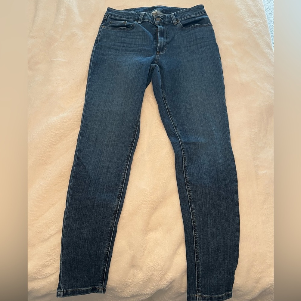 LL Bean Beanflex skinny leg favorite fit jeans 10